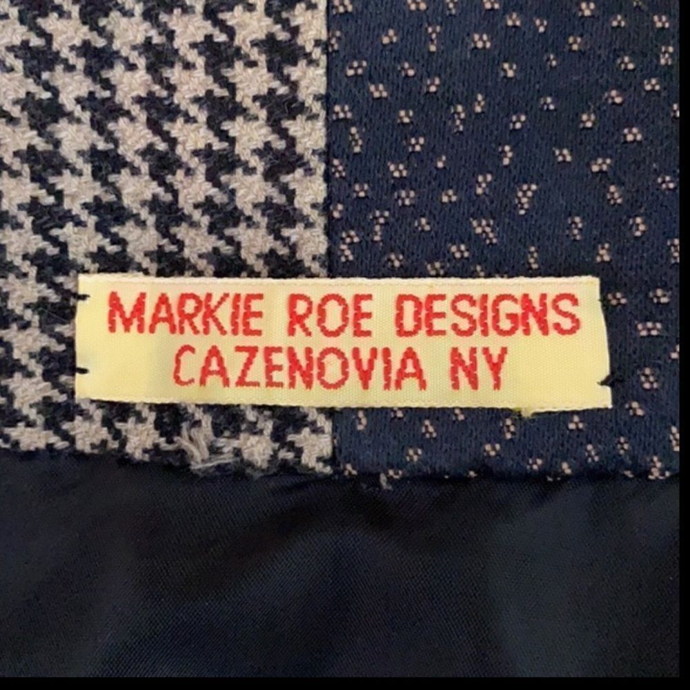 Patchwork Colorblock Jacket Handmade by Markie Roe Designs Boxy Style size M - Picture 15 of 15